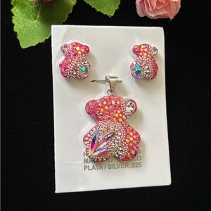 Sterling Silver Teddy Bear set